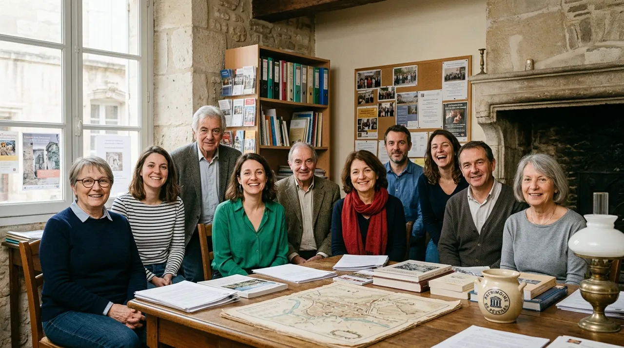 Membres du bureau et responsables des pôles techniques de l'Association Jouets Passion