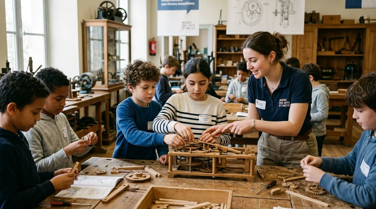 Ateliers scolaires d'initiation aux sciences mécaniques simples
